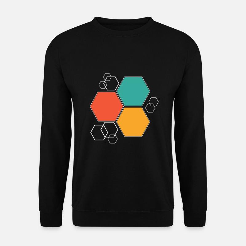 Hexagon gift hexagon - Unisex Sweatshirt - black