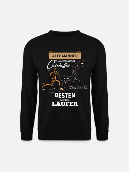 Laufen Shirt · Sportlich Joggen · Läufer Geschenk - Unisex Pullover - Schwarz