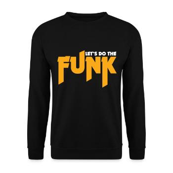 Funk Geschenk Musik Konzert Festival - Unisex Pullover - Schwarz - Vorne - Alina (178cm) & Michal (187cm)