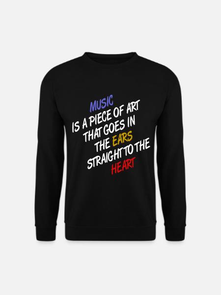 Music, art - Unisex Sweatshirt - black