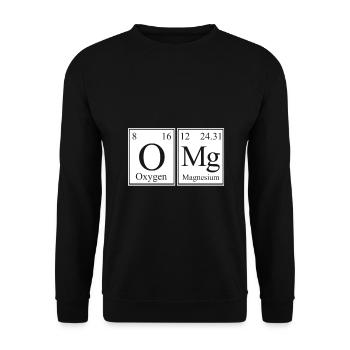 Chemical Elements Gift Periodic Table - Unisex Sweatshirt - black - Front - Alina (178cm) & Michal (187cm)