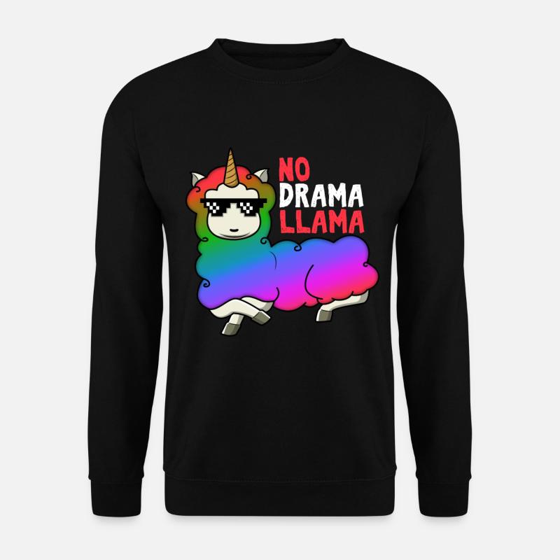 No Drama Llama - Unisex Sweatshirt - black