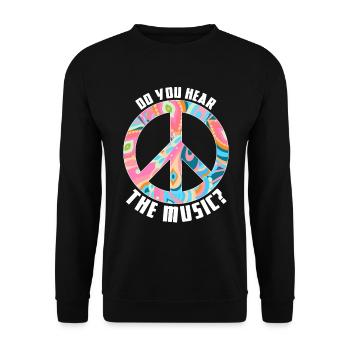 COSTUME HIPPIE - Sweat-shirt Unisexe - noir - Devant - Alina (178cm) & Michal (187cm)