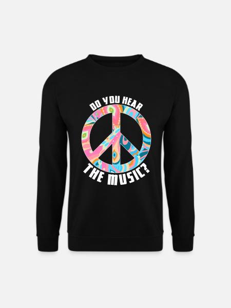 HIPPIE COSTUME - Unisex Sweatshirt - black