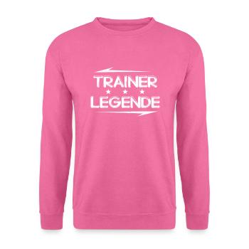 Trainer Legende Spruch Geschenk - Unisex Pullover - Pink - Vorne