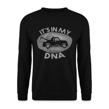 Towing Service T-Shirt Tow truck MY DNA - Unisex Sweatshirt - black - Front - Alina (178cm) & Michal (187cm)