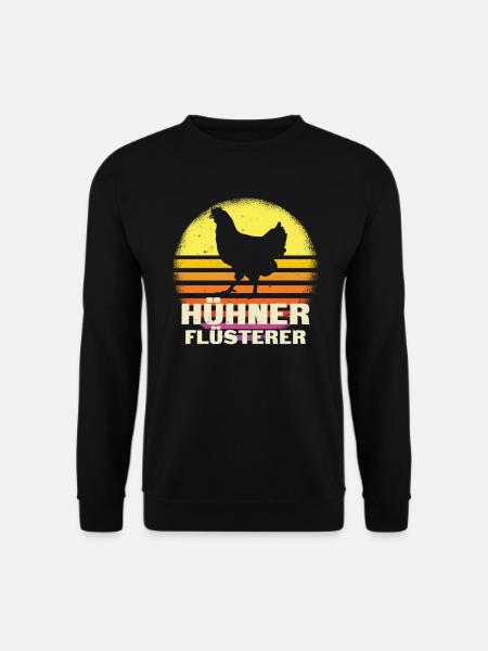 Hühner Flüsterer Hühnerflüsterer - Unisex Pullover - Schwarz