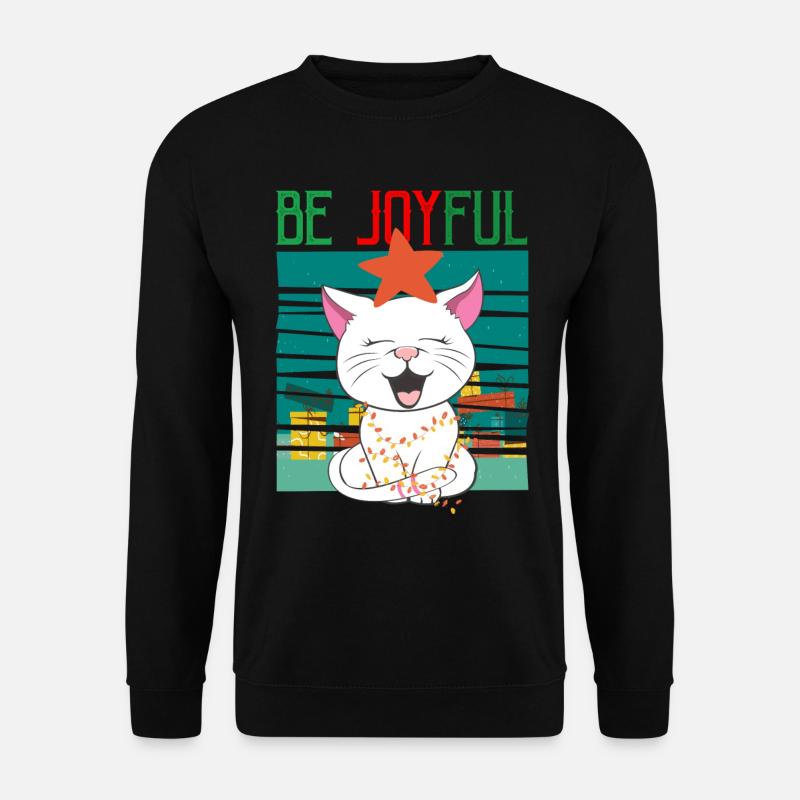 Weihnachten = fröhlich sein - Unisex Pullover - Schwarz