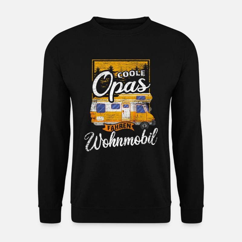 Cooler Opa Wohnmobil Camper Geschenk - Unisex Pullover - Schwarz