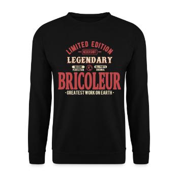 Bricoleur - Sweat-shirt Unisexe - noir - Devant - Alina (178cm) & Michal (187cm)
