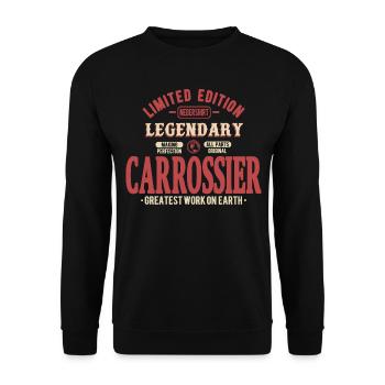 Carrossier - Sweat-shirt Unisexe - noir - Devant - Alina (178cm) & Michal (187cm)