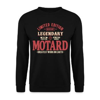 Motard - Sweat-shirt Unisexe - noir - Devant - Alina (178cm) & Michal (187cm)