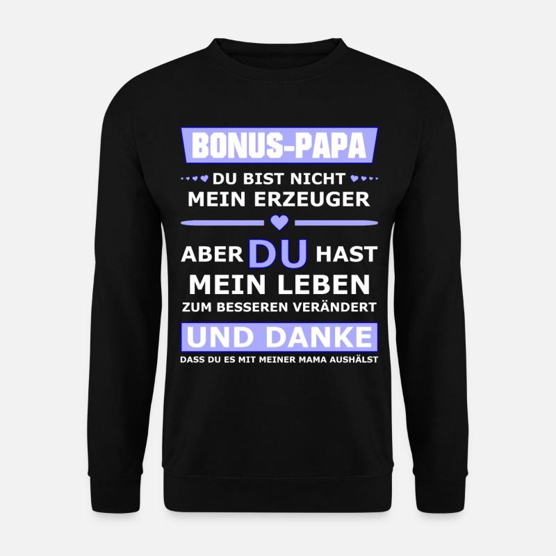 Bonus Papa - Unisex Pullover - Schwarz