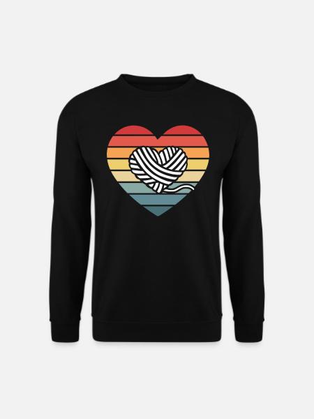 Crochet Love - Unisex Sweatshirt - black