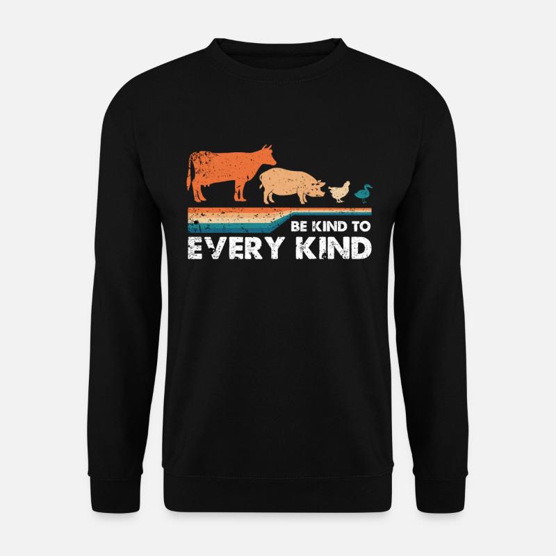 Vegan statement - Unisex Sweatshirt - black