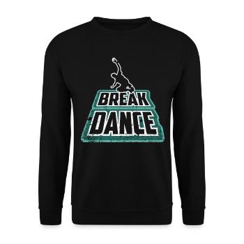 Breakdancing - Unisex Sweatshirt - black - Front - Alina (178cm) & Michal (187cm)