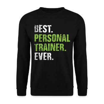 Personal Trainer - Unisex Sweatshirt - black - Front - Alina (178cm) & Michal (187cm)