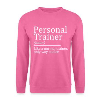 Entraîneur personnel - Sweat-shirt Unisexe - rose - Devant