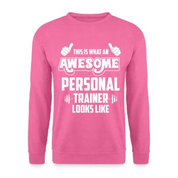 Fitnesstrainer Fitness - Unisex Pullover - Pink - Vorne