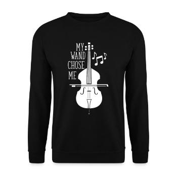 Contrebasse - Sweat-shirt Unisexe - noir - Devant - Alina (178cm) & Michal (187cm)