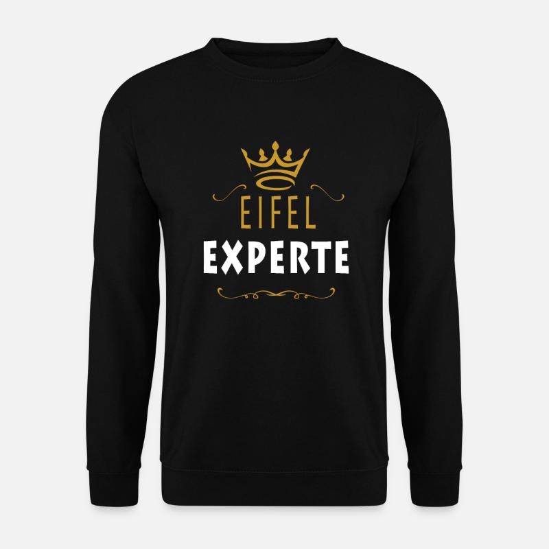 Eifel EXPERTE GERMANY Rheinland Pfalz Spruch - Unisex Pullover - Schwarz
