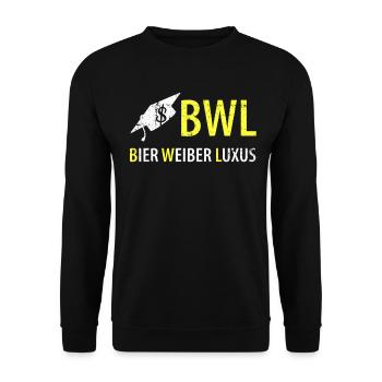 BWL - Sweat-shirt Unisexe - noir - Devant - Alina (178cm) & Michal (187cm)