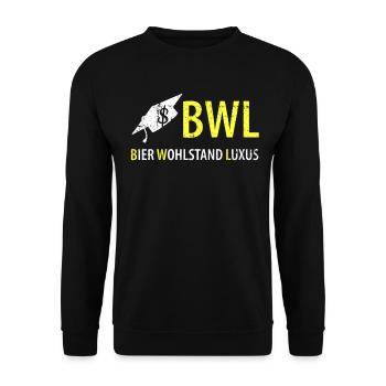 BWL - Sweat-shirt Unisexe - noir - Devant - Alina (178cm) & Michal (187cm)