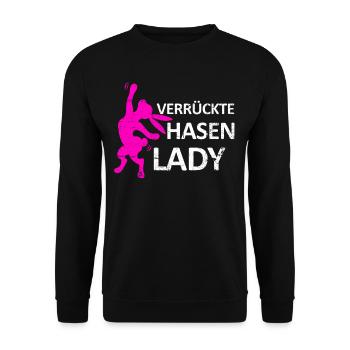 Boutique lapin lapin lapin - Sweat-shirt Unisexe - noir - Devant - Alina (178cm) & Michal (187cm)
