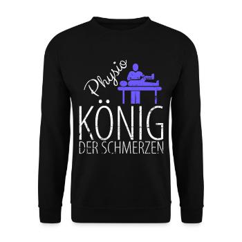 Physiothérapeute physiothérapie physiothérapie - Sweat-shirt Unisexe - noir - Devant - Alina (178cm) & Michal (187cm)