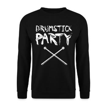Drummer Drum Drum Drums - Unisex Sweatshirt - black - Front - Alina (178cm) & Michal (187cm)