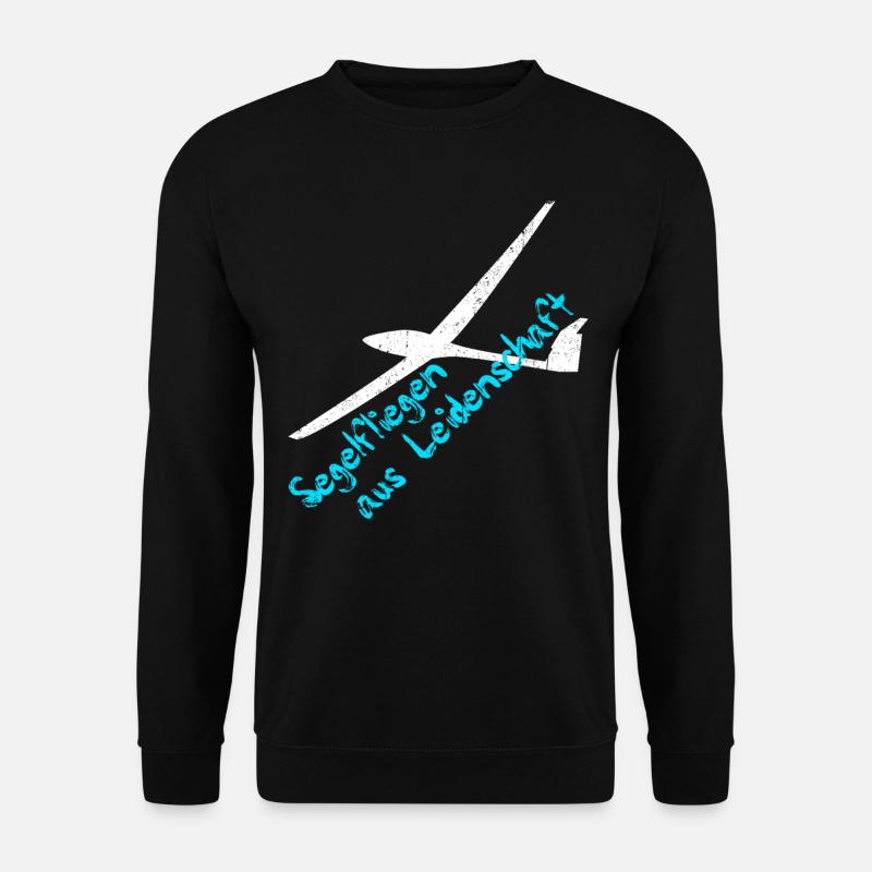 Segelflieger Segelfliegen Pilot - Unisex Pullover - Schwarz