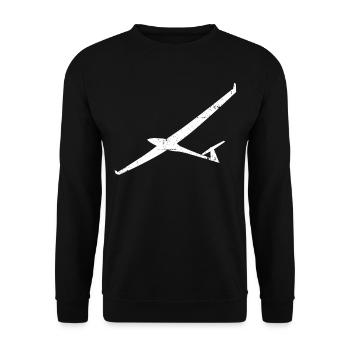 Segelflieger Segelfliegen Pilot - Unisex Pullover - Schwarz - Vorne - Alina (178cm) & Michal (187cm)