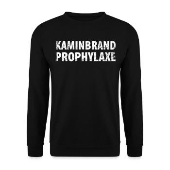 Schornsteinfeger Schlotfeger - Unisex Pullover - Schwarz - Vorne - Alina (178cm) & Michal (187cm)