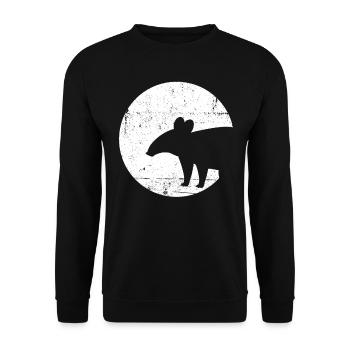 Tapir - Unisex Pullover - Schwarz - Vorne - Alina (178cm) & Michal (187cm)