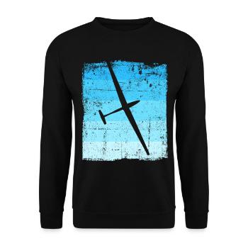 Segelflieger Segelfliegen Pilot - Unisex Pullover - Schwarz - Vorne - Alina (178cm) & Michal (187cm)
