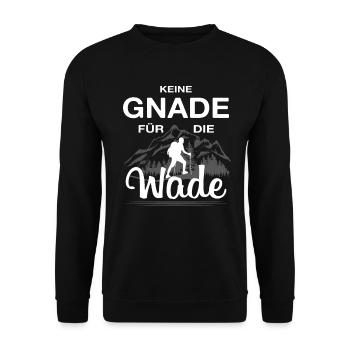 Wander Spruch Wanderer Geschenk Berg Wandern Berge - Unisex Pullover - Schwarz - Vorne - Alina (178cm) & Michal (187cm)