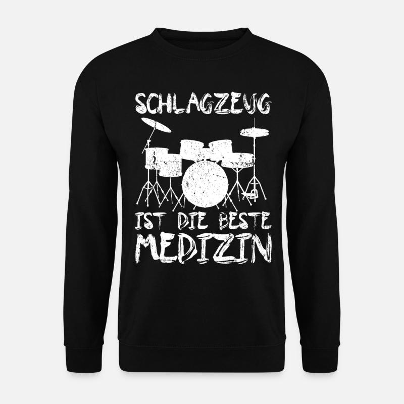 Schlagzeuger Schlagzeug Drum Drums - Unisex Pullover - Schwarz