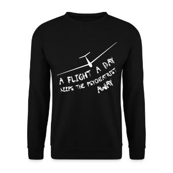 Segelflieger Segelfliegen Pilot - Unisex Pullover - Schwarz - Vorne - Alina (178cm) & Michal (187cm)