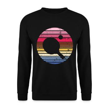 Ping pong table tennis - Unisex Sweatshirt - black - Front - Alina (178cm) & Michal (187cm)