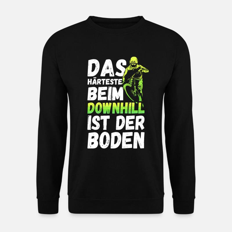 Downhill Biker Fahrrad Mountainbike MTB Geschenk - Unisex Pullover - Schwarz