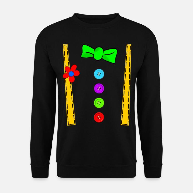 Costume de clown pour le carnaval et le carnaval - Sweat-shirt Unisexe - noir