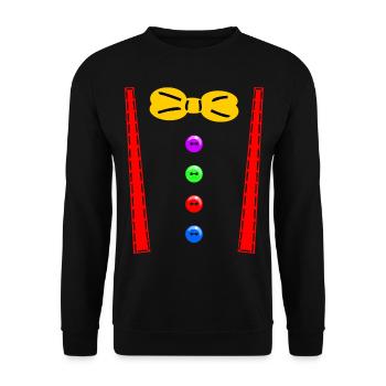 Costume de clown - Sweat-shirt Unisexe - noir - Devant - Alina (178cm) & Michal (187cm)