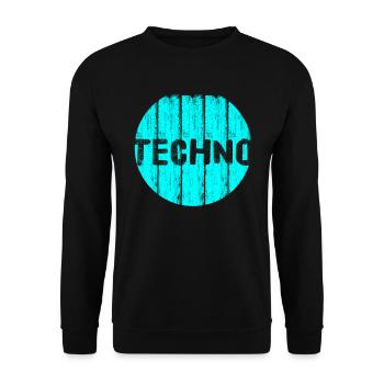 Techno edm Hardstyle Jumpstyle Festival Party - Sweat-shirt Unisexe - noir - Devant - Alina (178cm) & Michal (187cm)