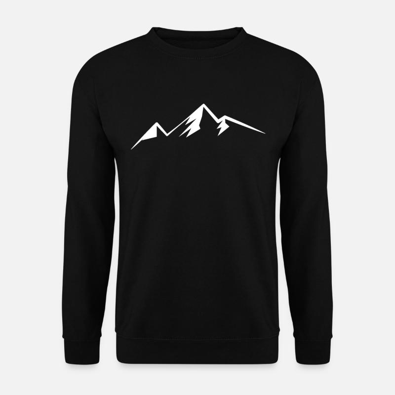 Alpen Berge Bergsteiger wandern - Unisex Pullover - Schwarz