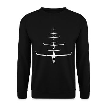 Planeurs Planeurs Silot - Sweat-shirt Unisexe - noir - Devant - Alina (178cm) & Michal (187cm)