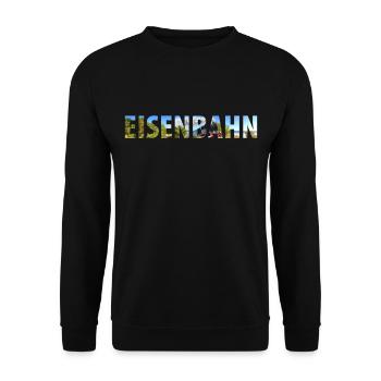 Zug Eisenbahn Eisenbahner Züge Triebfahrzeugführer - Unisex Pullover - Schwarz - Vorne - Alina (178cm) & Michal (187cm)
