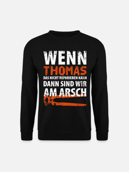 Heimwerker Thomas - Unisex Pullover - Schwarz
