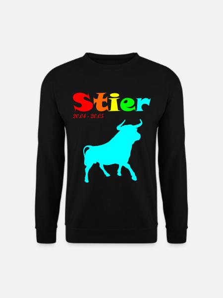 Regenbogen Stier - Unisex Pullover - Schwarz