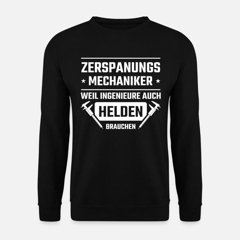 Zerspanungsmechaniker Zerspaner Spruch - Unisex Pullover - Schwarz