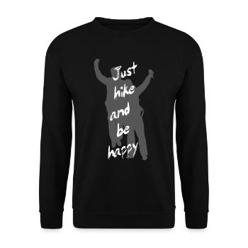 Randonnées montagnes montagnes alpines alpinisme montagne - Sweat-shirt Unisexe - noir - Devant - Alina (178cm) & Michal (187cm)